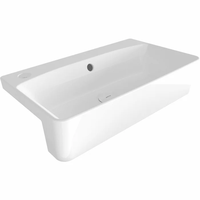 Bocchi Milano Yarım Tezgah Lavabo 50x30 cm Parlak Beyaz