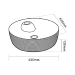 Lena E-5002R Bakır Tezgah Üstü Lavabo