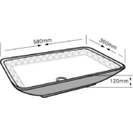 Lena E-8121 Beyaz Altın Tezgah Üstü Lavabo