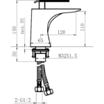 Fontana F-511 Krom Batarya - F-511 - Lavabo Bataryası - 1