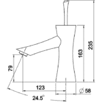 Fontana F-611 Krom Batarya - F-611 - Lavabo Bataryası - 1