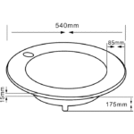 Lena E-3055A Altın Yarım Tezgah Üstü Lavabo - E-3055A - Yarım Tezgah Lavabo - 2