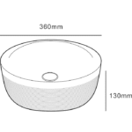 Lena E-4000R Bakır Tezgah Üstü Lavabo - E-4000R - Tezgah Üstü Lavabo - 1
