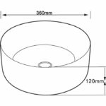 Lena E-4040 Beyaz Tezgah Üstü Lavabo - E-4040 - Tezgah Üstü Lavabo - 1