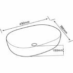 Lena E-4613 Beyaz Tezgah Üstü Lavabo - E-4613 - Tezgah Üstü Lavabo - 1