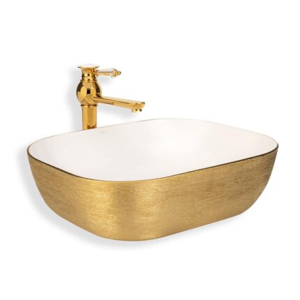 Lena E-5003A Altın Tezgah Üstü Lavabo - E-5003A - Tezgah Üstü Lavabo