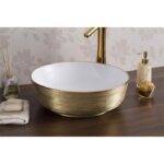 Lena E-5004A Altın Tezgah Üstü Lavabo - E-5004A - Tezgah Üstü Lavabo - 1