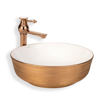 Lena E-5004R Bakır Tezgah Üstü Lavabo