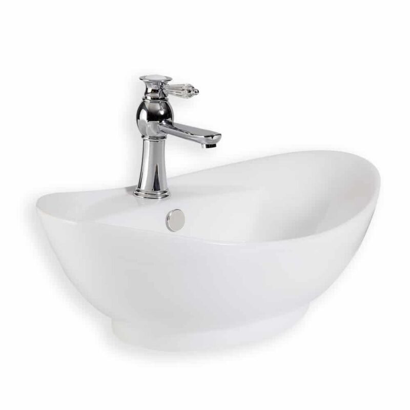 Lena E-5080 Beyaz Tezgah Üstü Lavabo