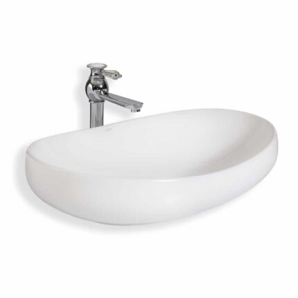 Lena E-5257 Beyaz Tezgah Üstü Lavabo