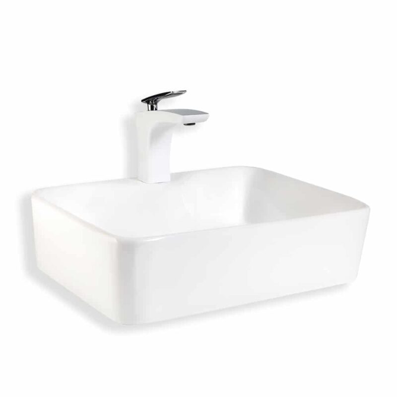Lena E-5405 Beyaz Tezgah Üstü Lavabo