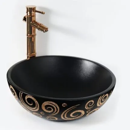 Lena E-9002 Desenli Tezgah Üstü Lavabo