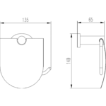 FONTANA FC-40103 Kapaklı Kağıtlık-Krom