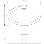 FONTANA FC-40105 Yuvarlak Havluluk-Krom - FC-40105 - Havluluk - 1