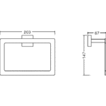 FONTANA FC-50105 Dikdörtgen Havluluk-Krom - FC-50105 - Havluluk - 1