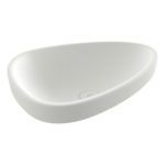 Bocchi Etna Tezgah Üstü Lavabo 58 cm Mat Beyaz - 1112-002-0125 - Yarım Tezgah Lavabo - 1