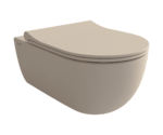 Bocchi V-Tondo Rimless Gizli Taharet Girişli Asma Klozet Mat Yasemin