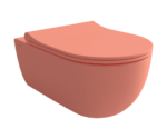 Bocchi V-Tondo Rimless Gizli Taharet Girişli Asma Klozet Mat Somon