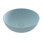 Bocchi Sottile Slim Line Tezgah Üstü Lavabo 38 cm Mat Buz Mavisi