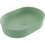 Bocchi Sottile Slim Line Tezgah Üstü Lavabo 55x38 cm Mat Mint Yeşil
