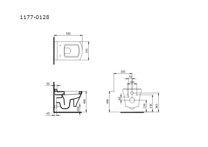 Bocchi Classico Lavita Asma Klozet Parlak Beyaz - 1177-001-0128 - Asma Klozet - 1