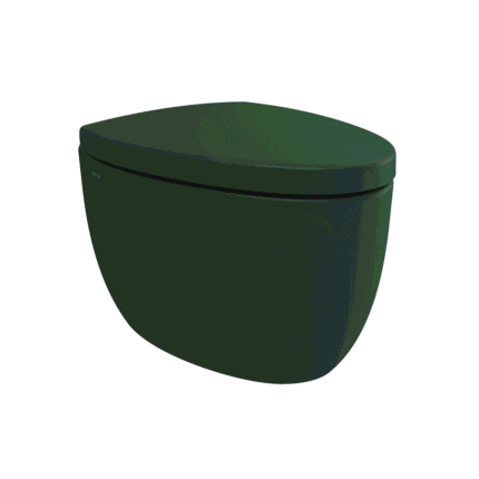 Bocchi Etna Gizli Taharet Girişli Asma Klozet Mat Yeşil - 1116-027-0128 - Asma Klozet - 1