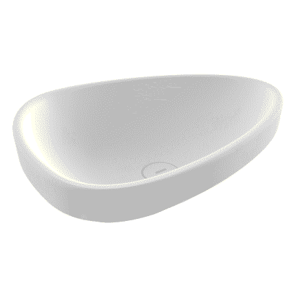 Bocchi Etna Tezgah Üstü Lavabo 58 cm Mat Beyaz