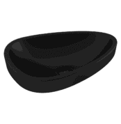 Bocchi Etna Tezgah Üstü Lavabo 58 cm Mat Siyah - 1112-004-0125 - Yarım Tezgah Lavabo - 1