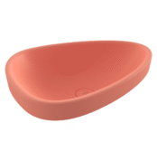 Bocchi Etna Tezgah Üstü Lavabo 58 cm Mat Somon - 1112-032-0125 - Yarım Tezgah Lavabo - 1