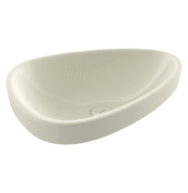 Bocchi Etna Tezgah Üstü Lavabo 58 cm Parlak Bisküvi - 1112-014-0125 - Yarım Tezgah Lavabo - 1