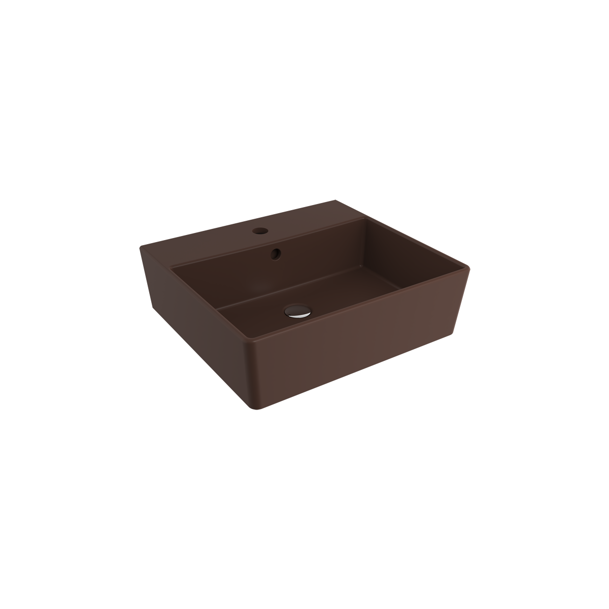 Bocchi Milano Tezgah Üstü/Asma Lavabo 50 cm Mat Kahve Bocchi Milano Tezgah Üstü/Asma Lavabo 50 cm Mat Kahve