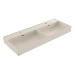 Bocchi Milano Tezgah Üstü/Asma Lavabo 120 cm Mat Yasemin - 1393-007-0132 - Çift Hazneli Lavabo