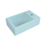 Bocchi Milano Tezgah Üstü/Asma Lavabo 37 cm Mat Buz Mavisi - 1419-029-0126 - Mini Lavabo