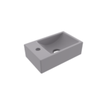 Bocchi Milano Tezgah Üstü/Asma Lavabo 37 cm Mat Gri - 1418-006-0126 - Mini Lavabo
