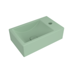 Bocchi Milano Tezgah Üstü/Asma Lavabo 37 cm Mat Mint Yeşil - 1419-033-0126 - Mini Lavabo