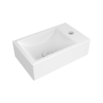 Bocchi Milano Tezgah Üstü/Asma Lavabo 37 cm Parlak Beyaz - 1419-001-0126 - Mini Lavabo