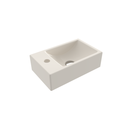 Bocchi Milano Tezgah Üstü/Asma Lavabo 37 cm Parlak Bisküvi - 1418-014-0126 - Mini Lavabo