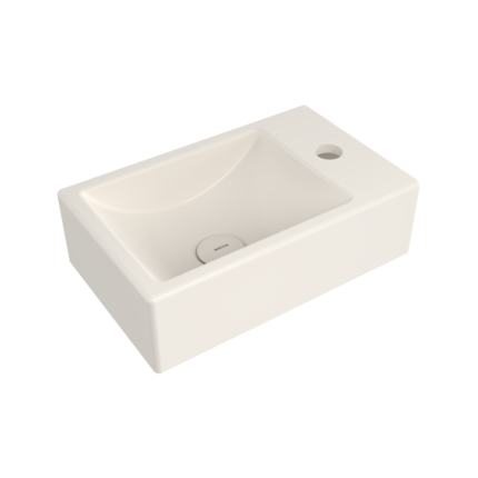 Bocchi Milano Tezgah Üstü/Asma Lavabo 37 cm Parlak Bisküvi - 1419-014-0126 - Mini Lavabo