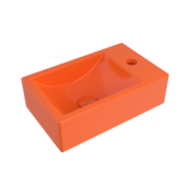 Bocchi Milano Tezgah Üstü/Asma Lavabo 37 cm Parlak Turuncu - 1419-012-0126 - Mini Lavabo