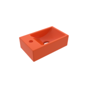 Bocchi Milano Tezgah Üstü/Asma Lavabo 37 cm Parlak Turuncu - 1418-012-0126 - Mini Lavabo