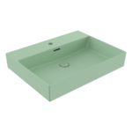 Bocchi Milano Tezgah Üstü/Asma Lavabo 60 cm Mat Mint Yeşil - 1376-033-0126 - Asma Lavabo