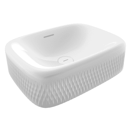 Bocchi New Age Tezgah Üstü Lavabo 55 cm Parlak Beyaz