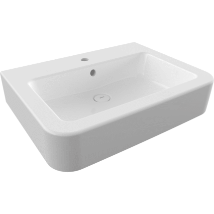 Bocchi Parma Tezgah Üstü Lavabo 65 cm Parlak Beyaz - 1123-001-0126 - Tezgah Üstü Lavabo - 1
