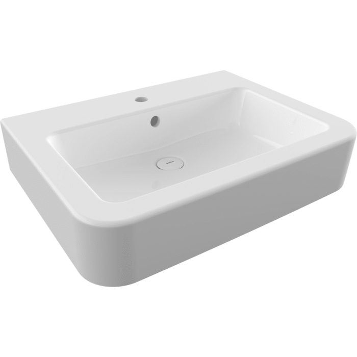 Bocchi Parma Tezgah Üstü Lavabo 65 cm Parlak Beyaz - 1123-001-0126 - Tezgah Üstü Lavabo - 1