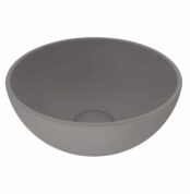 Bocchi Sottile Slim Line Tezgah Üstü Lavabo 26 cm Mat Gri