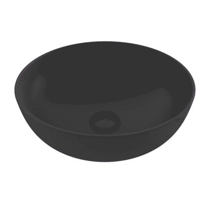 Bocchi Sottile Slim Line Tezgah Üstü Lavabo 38 cm Mat Antrasit