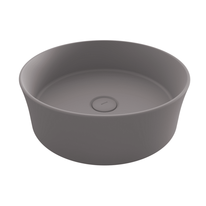 Bocchi Sottile Slim Line Tezgah Üstü Lavabo 38 cm Mat Gri