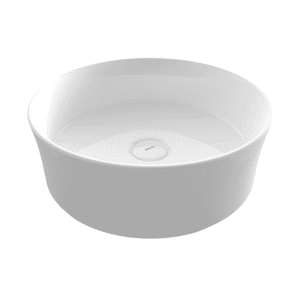 Bocchi Sottile Slim Line Tezgah Üstü Lavabo 38 cm Parlak Beyaz