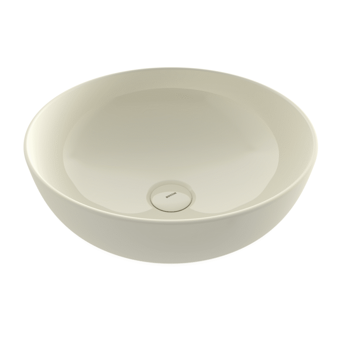 Bocchi Sottile Slim Line Tezgah Üstü Lavabo 38 cm Parlak Bisküvi