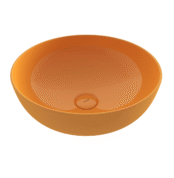 Bocchi Sottile Slim Line Tezgah Üstü Lavabo 38 cm Parlak Mandalina Sarısı - 1494-021-0125 - Tezgah Üstü Lavabo - 1
